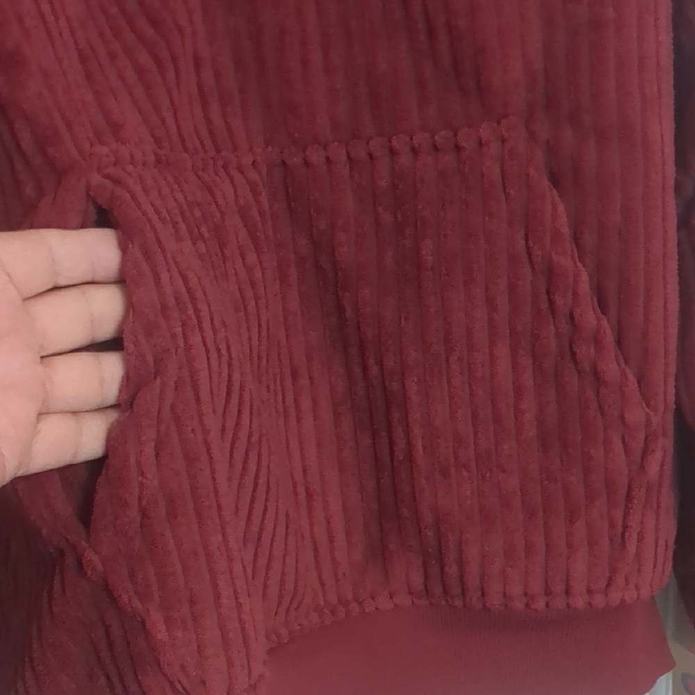 Champion Men's Burgundy Zip-Up Sweater - Picture 8 of 8